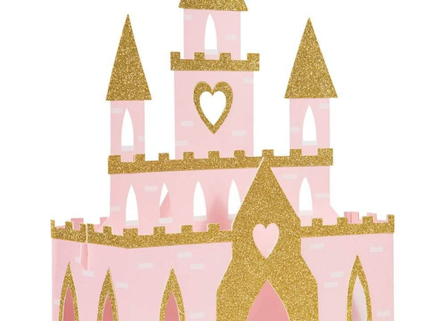 Princess Castle Centerpiece with Glitter - SKU:353987 - UPC:039938837228 - Party Expo