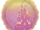 Princess Once Upon a Time Extra Large Metallic Paper Plates (8ct) - SKU:5972357 - UPC:192937053522 - Party Expo