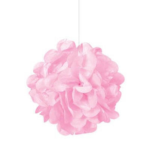 Puff Tissue Decoration 9" Lovely Pink - 3 count - SKU:64210 - UPC:011179642106 - Party Expo