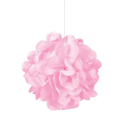 Puff Tissue Decoration  9" Lovely Pink - 3 count Party Expo  