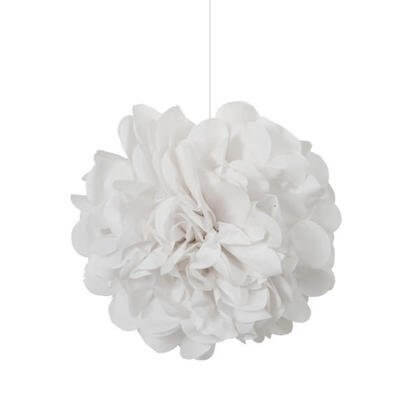 Puff Tissue Decoration 9" White - 3 count - SKU:64221 - UPC:011179642212 - Party Expo