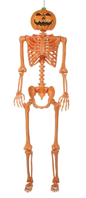 Pumpkin Head Skeleton Orange 60" - SKU:W83175 - UPC:10190842831751 - Party Expo