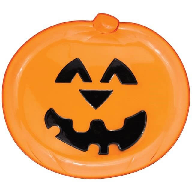 Pumpkin Plastic Tray - SKU:061802- - UPC:039938214753 - Party Expo