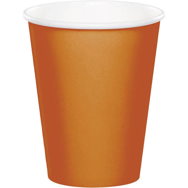 Pumpkin Spice 9oz. Cup - SKU:323394 - UPC:039938402372 - Party Expo