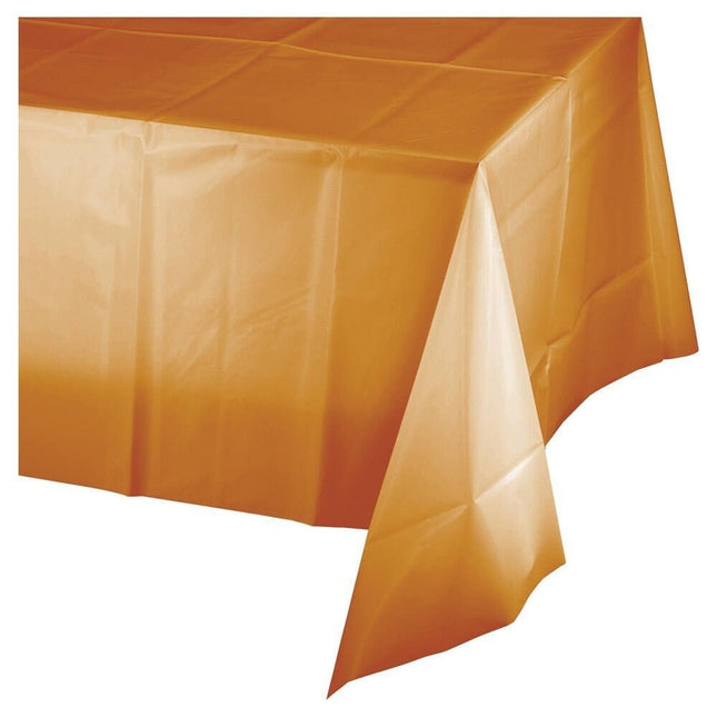Pumpkin Spice Plastic Tablecover - SKU:323400 - UPC:039938402433 - Party Expo