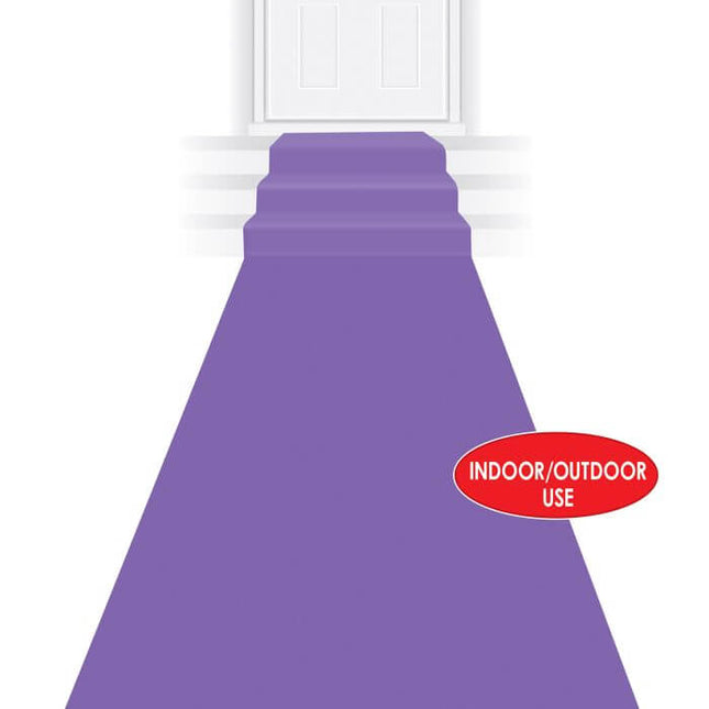 Purple Carpet Runner - SKU:50087-PL - UPC:034689192992 - Party Expo