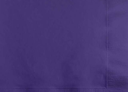 Purple Lunch Napkins - SKU:58115B - UPC:039938168346 - Party Expo