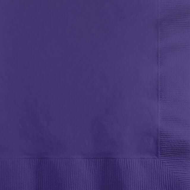 Purple Lunch Napkins - SKU:58115B - UPC:039938168346 - Party Expo