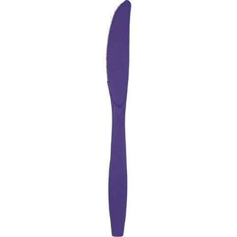Purple Plastic Knives - SKU:010575- - UPC:073525109367 - Party Expo