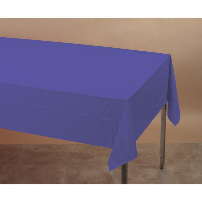 Purple Plastic Tablecover 54x108 - SKU:01287- - UPC:039938003371 - Party Expo