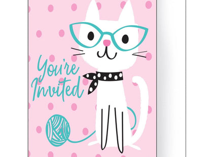 Purr-Fect Party Invite - SKU:329423 - UPC:039938474881 - Party Expo
