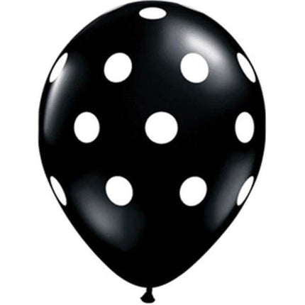 Qualatex - 11" Big Polka Dots Latex Balloons (50ct) - SKU:56273 - UPC:071444372268 - Party Expo