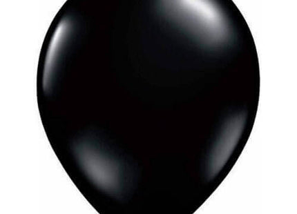 Qualatex - 11" Black Latex Balloons (100ct) - SKU:43737 - UPC:071444437370 - Party Expo
