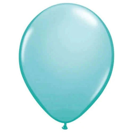 Qualatex - 11" Caribbean Blue Latex Balloons (100ct) - SKU:61080 - UPC:071444503228 - Party Expo