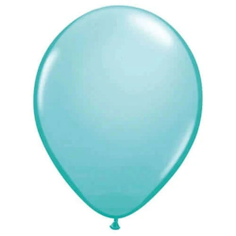 Qualatex - 11" Caribbean Blue Latex Balloons (100ct) - SKU:61080 - UPC:071444503228 - Party Expo