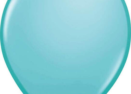 Qualatex - 11" Caribbean Blue Latex Balloons (25ct) - SKU:104713 - UPC:071444780797 - Party Expo