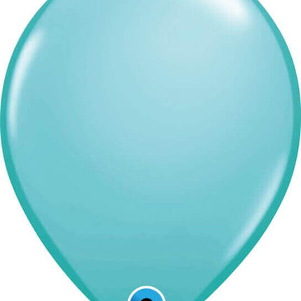 Qualatex - 11" Caribbean Blue Latex Balloons (25ct) - SKU:104713 - UPC:071444780797 - Party Expo