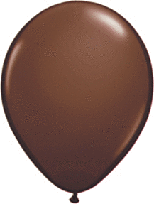 Qualatex - 11" Chocolate Brown Latex Balloons (100ct) - SKU:68778 - UPC:071444687782 - Party Expo