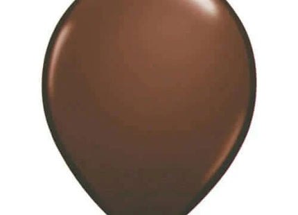 Qualatex - 11" Chocolate Brown Latex Balloons (25ct) - SKU:68777 - UPC:071444687775 - Party Expo