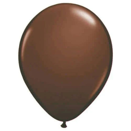 Qualatex - 11" Chocolate Brown Latex Balloons (25ct) - Party Expo