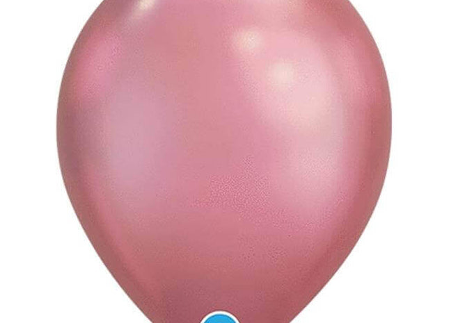 Qualatex - 11" Chrome Mauve Latex Balloons (100ct) - SKU:92521 - UPC:071444582759 - Party Expo