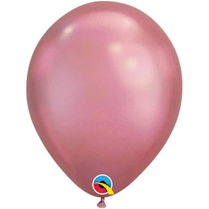 Qualatex - 11" Chrome Mauve Latex Balloons (100ct) Party Expo  