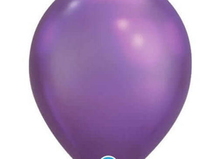 Qualatex - 11" Chrome Purple Latex Balloons (25ct) - SKU:92526 - UPC:071444582803 - Party Expo