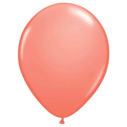 Qualatex - 11" Coral Latex Balloons (25ct) - SKU:104705 - UPC:071444131827 - Party Expo