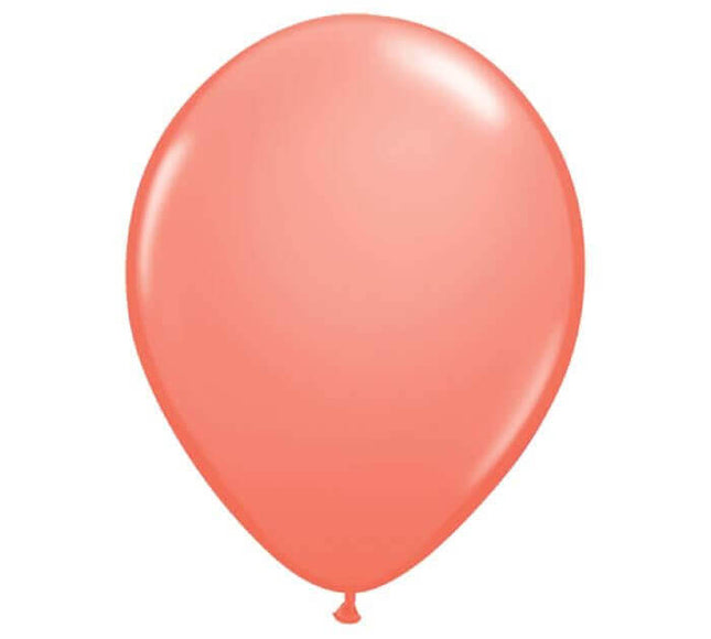 Qualatex - 11" Coral Latex Balloons (25ct) - SKU:104705 - UPC:071444131827 - Party Expo