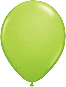 Qualatex - 11" Lime Green Latex Balloons (100ct) - SKU:48955 - UPC:071444489553 - Party Expo