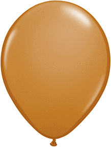 Qualatex - 11" Mocha Brown Latex Balloons (100ct) - SKU:99379 - UPC:071444993791 - Party Expo
