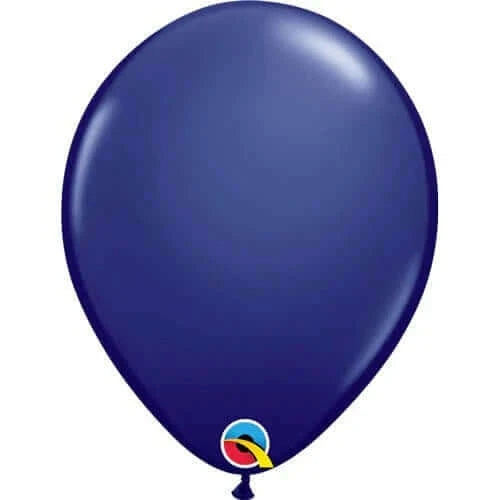 Qualatex - 11" Navy Blue Latex Balloons (100ct) - SKU:91180 - UPC:071444571272 - Party Expo