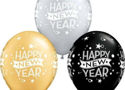 Qualatex - 11" New Year Confetti Dot Assorted Latex Balloons (50ct) - SKU:74708 - UPC:071444191722 - Party Expo