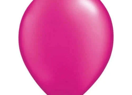 Qualatex - 11" Pearl Magenta Latex Balloons (25ct) - SKU:10857 - UPC:071444993517 - Party Expo