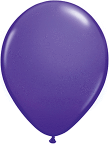 Qualatex - 11" Purple Violet Latex Balloons (100ct) - SKU:82699 - UPC:071444826990 - Party Expo