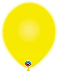 Qualatex - 11" Q-Lite Latex Balloons - Yellow (5ct) - SKU:50088 - UPC:071444500883 - Party Expo