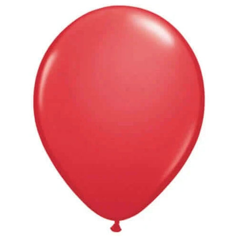 Qualatex - 11" Red Latex Balloons (100ct) - SKU:43790 - UPC:071444437905 - Party Expo