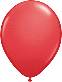 Qualatex - 11" Red Latex Balloons (25ct) - SKU:6230 - UPC:071444398657 - Party Expo