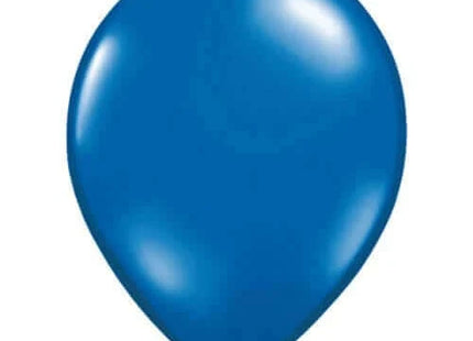 Qualatex - 11" Sapphire Blue Latex Balloons (100ct) - SKU:6646 - UPC:071444437936 - Party Expo