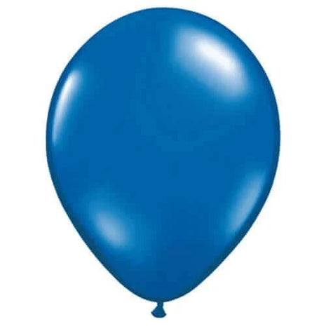 Qualatex - 11" Sapphire Blue Latex Balloons (100ct) - SKU:6646 - UPC:071444437936 - Party Expo