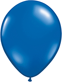 Qualatex - 11" Sapphire Blue Latex Balloons (25ct) - SKU:39787 - UPC:071444397872 - Party Expo