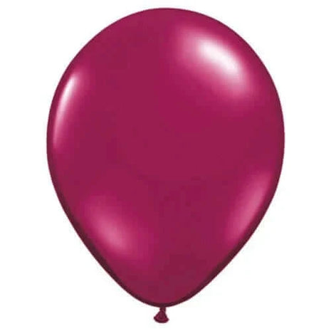 Qualatex - 11" Sparkling Burgundy Latex Balloons (100ct) - SKU:43739 - UPC:071444437394 - Party Expo