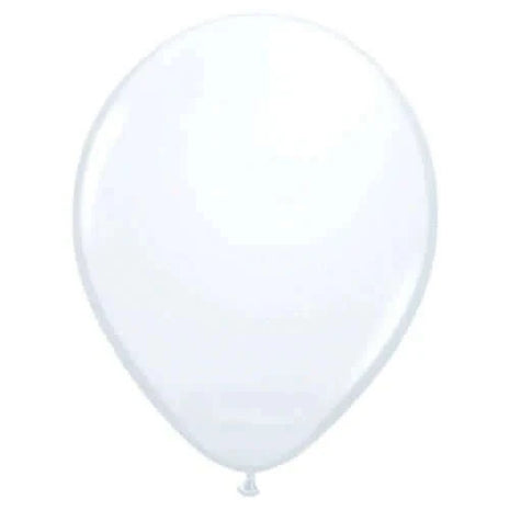 Qualatex - 11" White Latex Balloons (25ct) - SKU:39866 - UPC:071444398664 - Party Expo