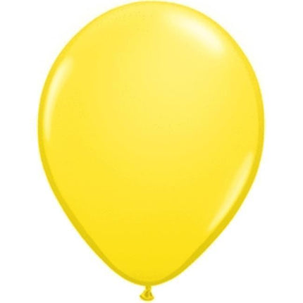 Qualatex - 11" Yellow Latex Balloons (25ct) - SKU:6198 - UPC:071444397704 - Party Expo