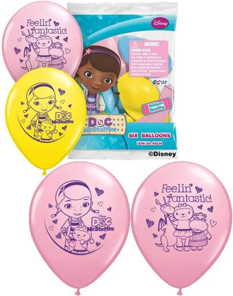 Qualatex - 12" Doc Mcstuffins Latex Balloons (6ct) Party Expo  