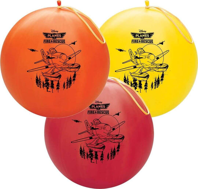 Qualatex - 14" Disney Planes Fire & Rescue Latex Punch Ball Balloon (1ct) - SKU:18605 - UPC:071444186056 - Party Expo