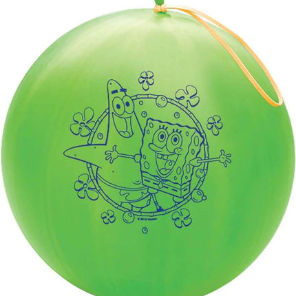 Qualatex - 14" Spongebob Punch Ball Latex Balloon (1ct) - SKU:48390 - UPC:071444483902 - Party Expo