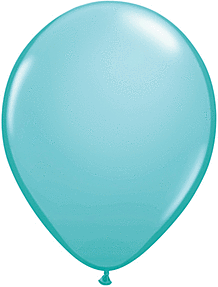 Qualatex - 16" Caribbean Blue Latex Balloons (50ct) - SKU:50323 - UPC:071444503235 - Party Expo