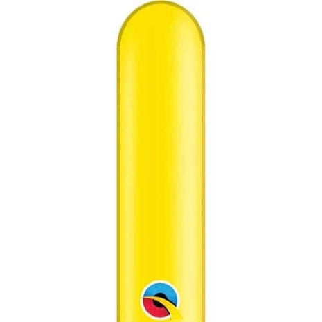 Qualatex - 260Q Qpak Citrine Yellow Latex Balloons (50ct) - SKU:89917 - UPC:071444551779 - Party Expo