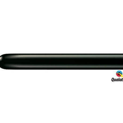 Qualatex - 260Q Qpak Onyx Black Latex Balloons (50ct) - SKU:87376 - UPC:071444546904 - Party Expo